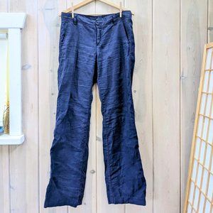 Gap 100% Linen Blue Flared Pants